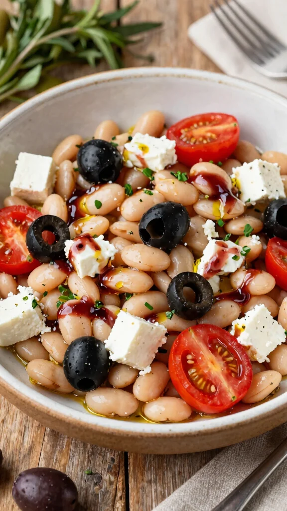 12 Mediterranean Bean Salad Recipes for Healthy Make-Ahead Meals - 5. Mediterranean Bean Salad with Feta 1