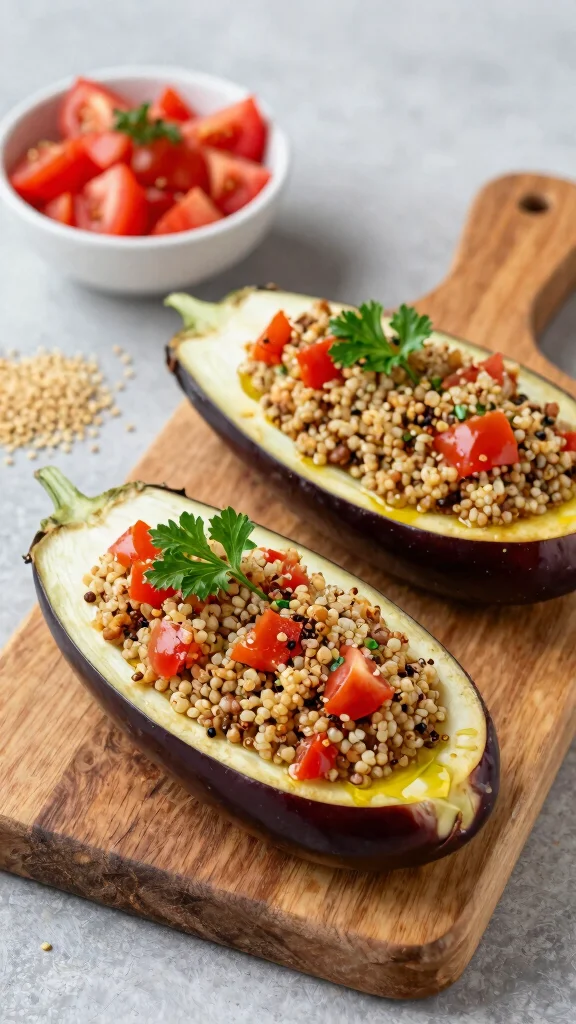 12 Mediterranean Eggplant Recipes for Bold, Savory, Veggie-Packed Dishes - 4. Stuffed Eggplant Boats: A Flavor Explosion 1
