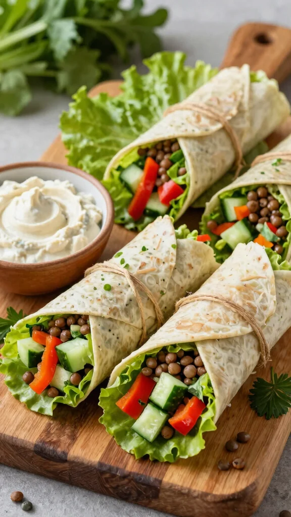 12 Mediterranean Lentil Salad Recipes for Healthy, Flavorful Meal Prep - 12. Mediterranean Lentil Salad Wraps 1