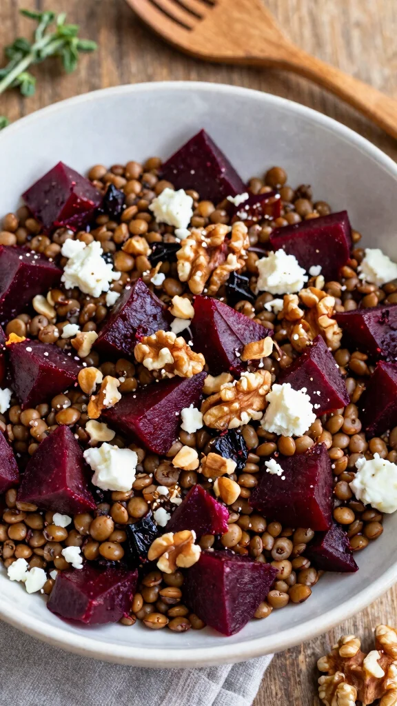 12 Mediterranean Lentil Salad Recipes for Healthy, Flavorful Meal Prep - 7. Lentil and Roasted Beet Salad 1