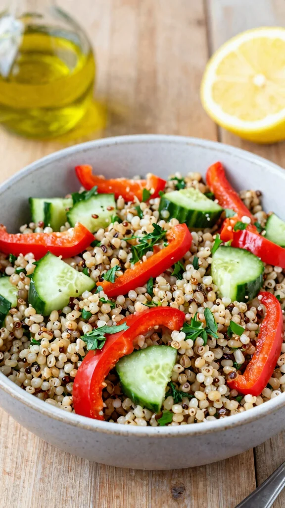 12 Mediterranean Orzo Salad Recipes for Bright, Easy Lunches and Sides - 8. Mediterranean Quinoa and Orzo Salad 1