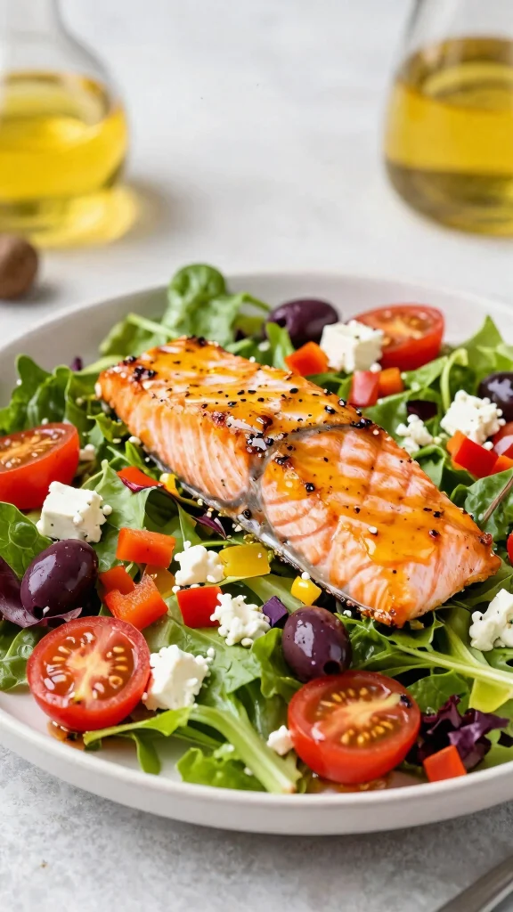 12 Mediterranean Salmon Recipes for Light, Healthy, Flavor-Packed Dinners - 2. Mediterranean Salmon Salad 1