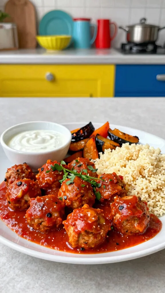 12 Mediterranean Turkey Meatball Recipes for Healthy, Family-Friendly Dinners - 4. Spicy Harissa Turkey Meatballs 1