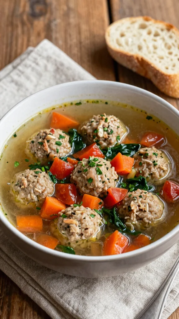 12 Mediterranean Turkey Meatball Recipes for Healthy, Family-Friendly Dinners - 6. Mediterranean Turkey Meatball Soup 1