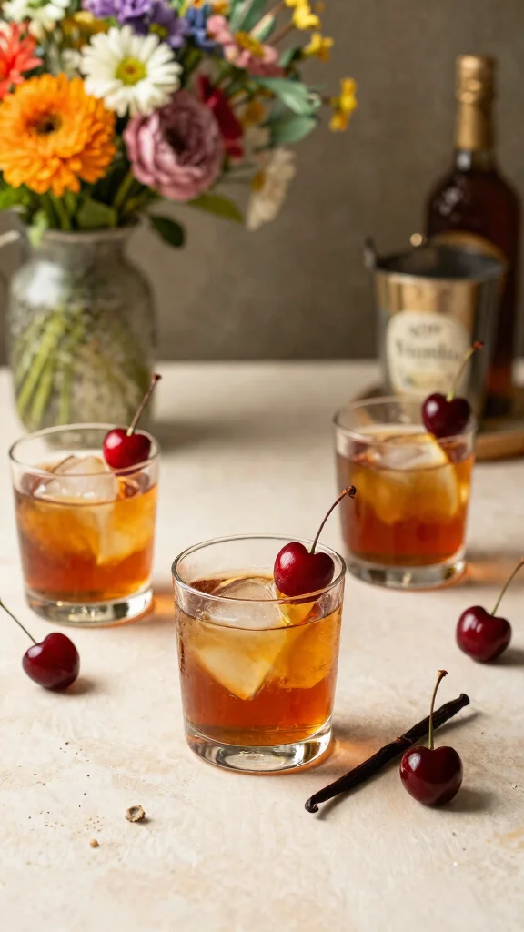 12 Old Fashioned for a Crowd Ideas for Parties and Gatherings - 9. Cherry Vanilla Old Fashioned 1