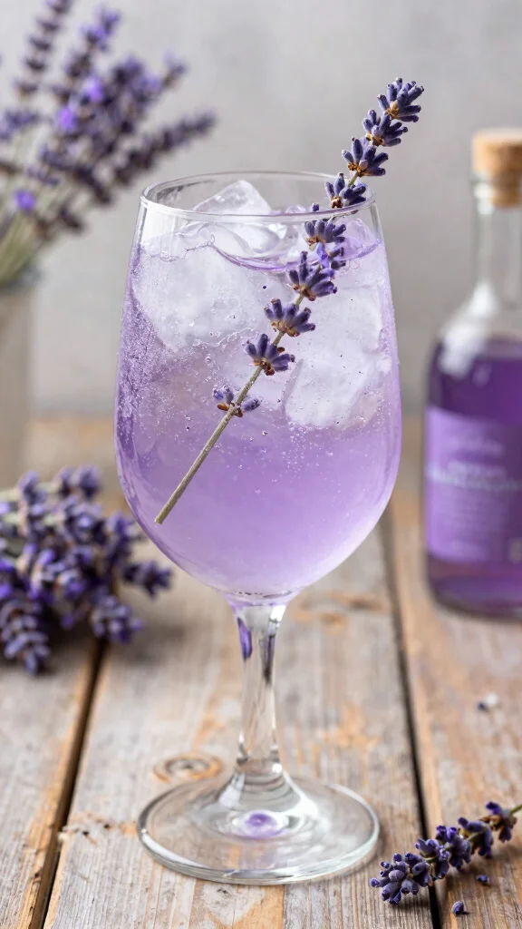 12 St-Germain and Gin Cocktail Recipes for Light, Floral Drinks - 6. Lavender Elderflower Gin Tonic 1