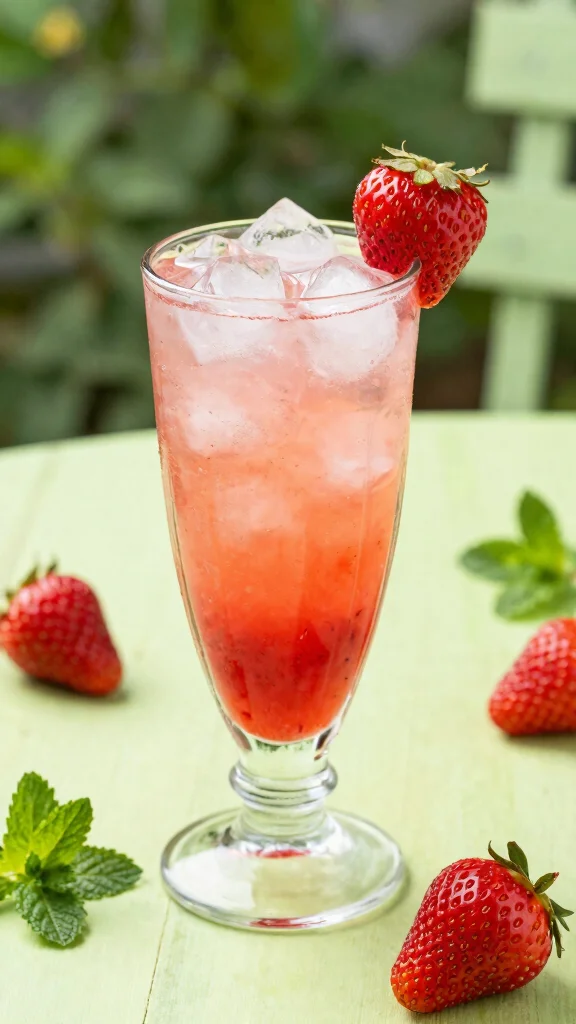 12 St-Germain and Gin Cocktail Recipes for Light, Floral Drinks - 7. Strawberry Elderflower Cooler 1