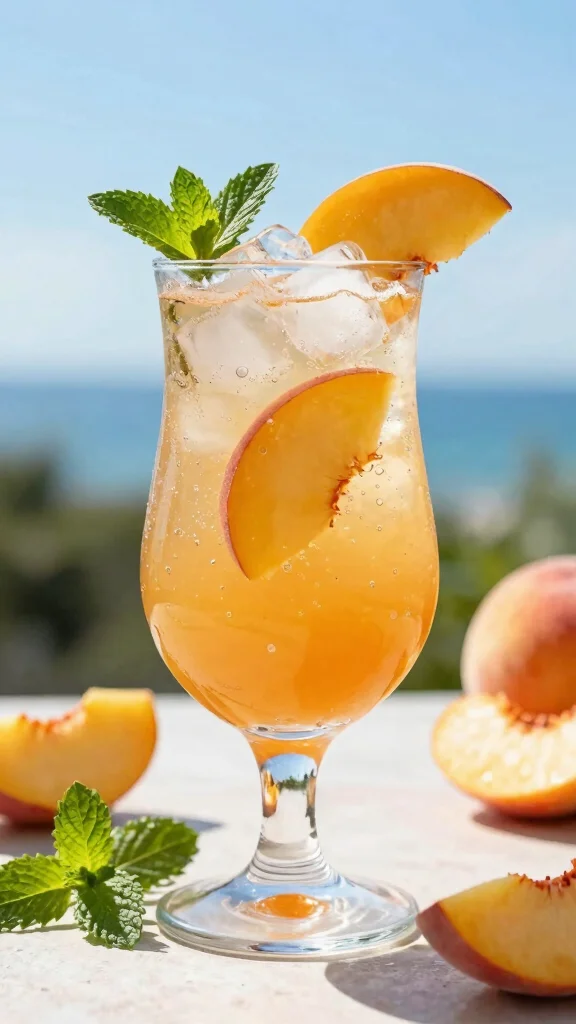 13 Crown Peach Cocktail Recipes for Smooth, Fruity Drinks - 1. Crown Peach Fizz 1