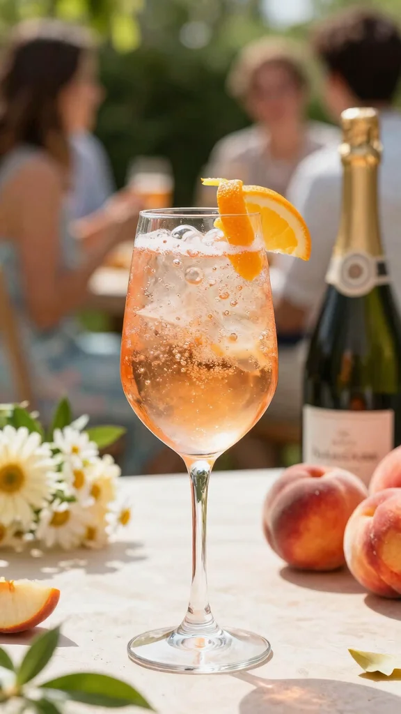 13 Crown Peach Cocktail Recipes for Smooth, Fruity Drinks - 6. Crown Peach Spritz 1
