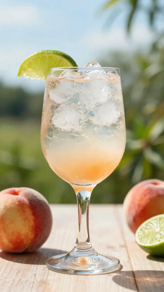 13 Crown Peach Cocktail Recipes for Smooth, Fruity Drinks - 9. Crown Peach and Tonic 1