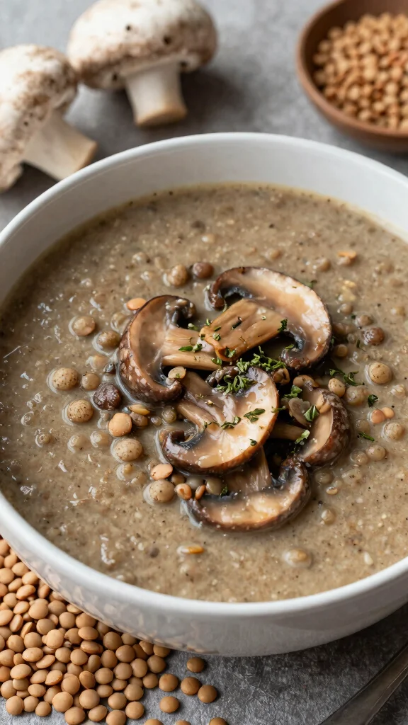13 Mediterranean Lentil Soup Recipes for Hearty, Nourishing Bowls - 12. Mediterranean Lentil and Mushroom Soup 1
