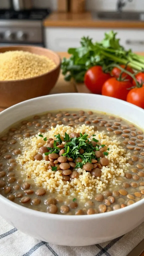 13 Mediterranean Lentil Soup Recipes for Hearty, Nourishing Bowls - 13. Mediterranean Lentil Soup with Couscous 1