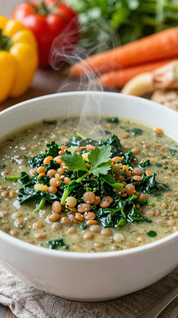 13 Mediterranean Lentil Soup Recipes for Hearty, Nourishing Bowls - 8. Mediterranean Lentil Soup with Spinach and Kale 1