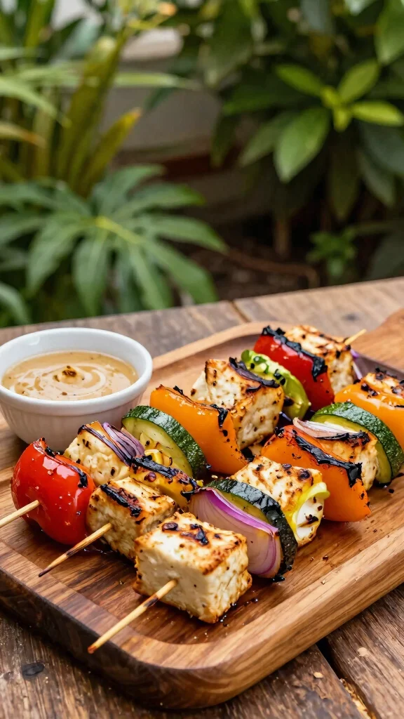 13 Mediterranean Vegan Recipes for Simple and Satisfying Plant-Based Meals - 10. Grilled Vegetable and Tofu Skewers 1