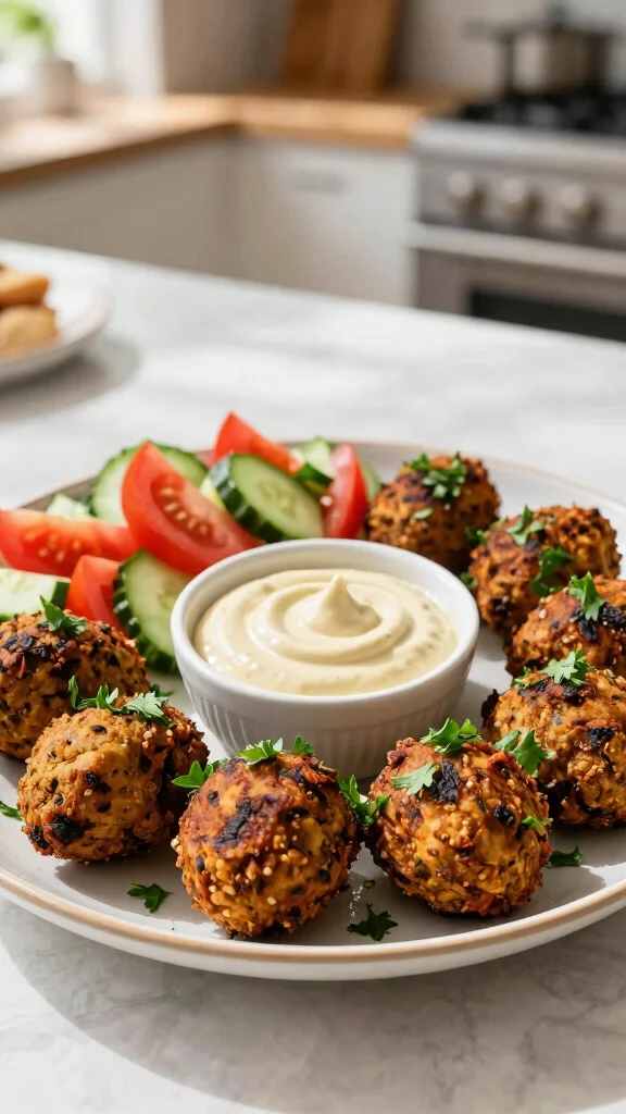 13 Mediterranean Vegan Recipes for Simple and Satisfying Plant-Based Meals - 8. Falafel with Tahini Sauce 1