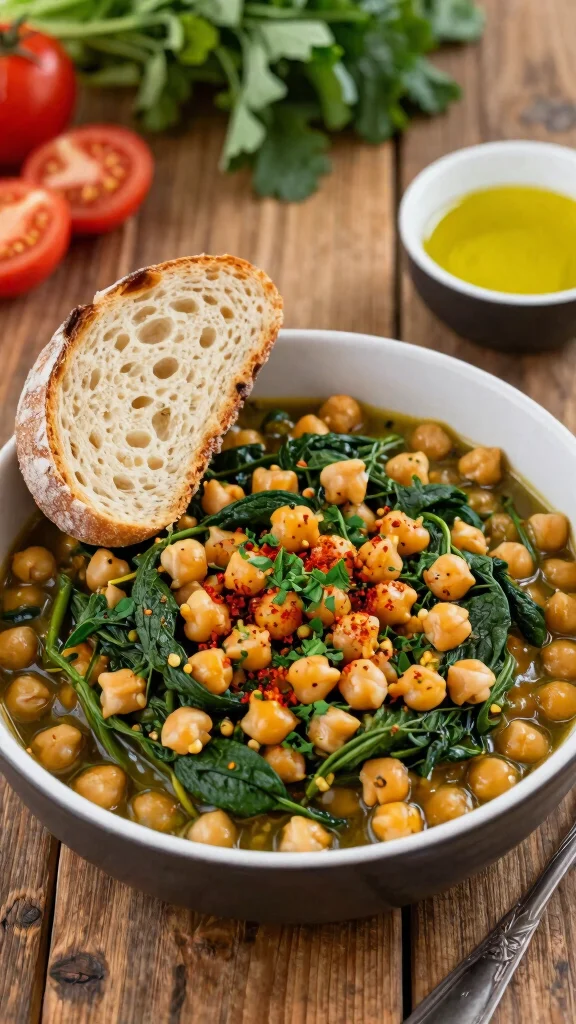 14 Mediterranean Vegetarian Recipes for Fresh, Flavorful Everyday Meals - 5. Chickpea and Spinach Stew 1