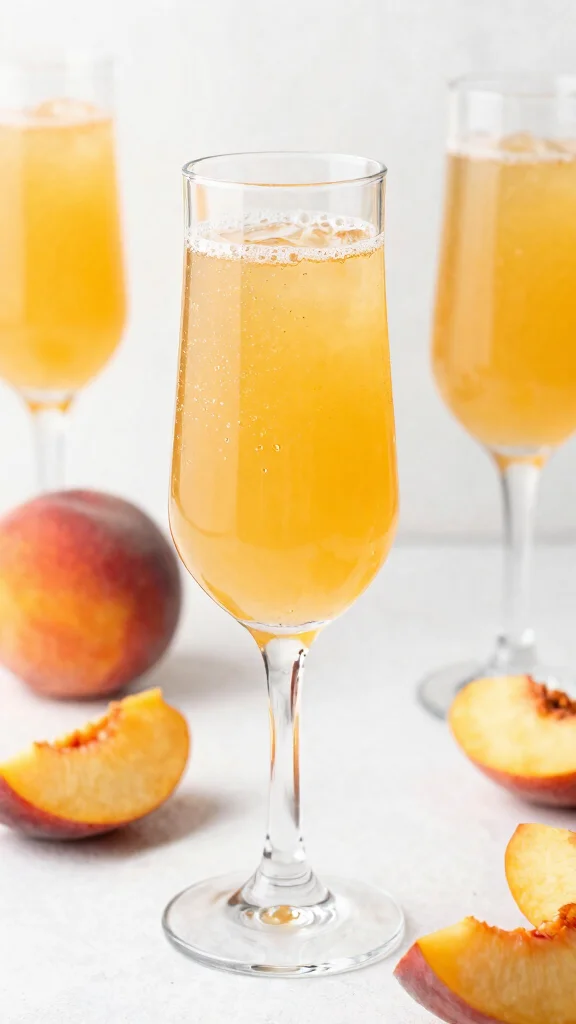 15 Cocktail Recipes for Party That Are Easy to Serve a Crowd - 10. Peach Bellini 1