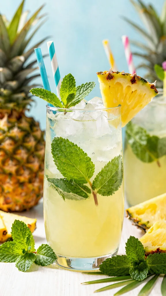 15 Cocktail Recipes for Party That Are Easy to Serve a Crowd - 3. Tropical Pineapple Mojito 1