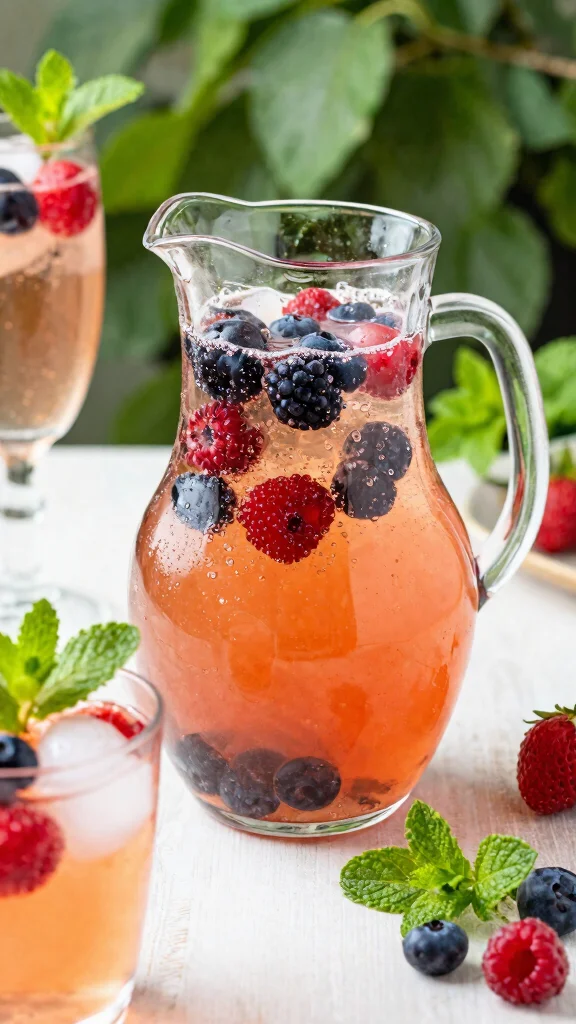 15 Cocktail Recipes for Party That Are Easy to Serve a Crowd - 4. Easy Berry Fizz 1