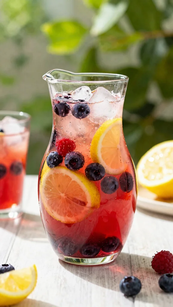 15 Cocktail Recipes for Party That Are Easy to Serve a Crowd - 8. Sparkling Berry Lemonade 1