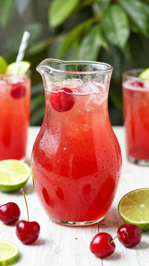 15 Cocktail Recipes for Party That Are Easy to Serve a Crowd - 9. Cherry Limeade 1