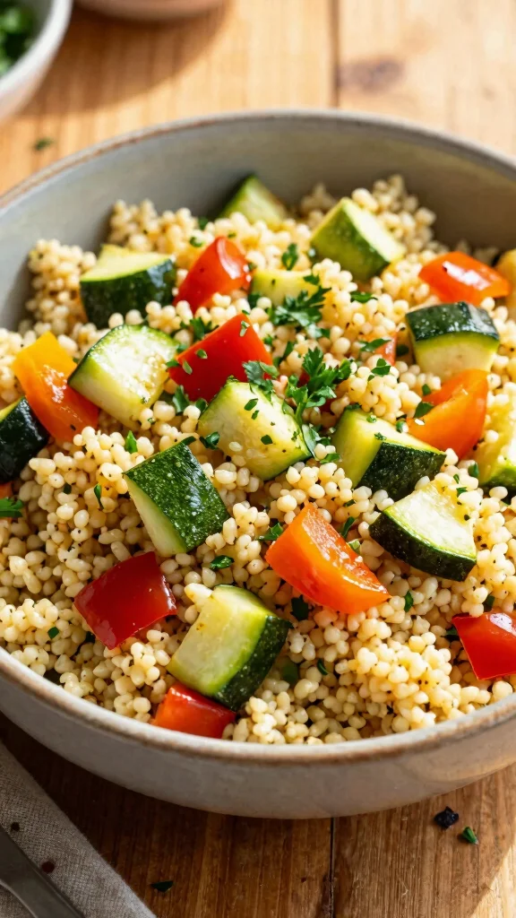 15 Mediterranean Zucchini Recipes for Easy, Fresh, and Healthy Meals - 4. Mediterranean Zucchini Couscous 1