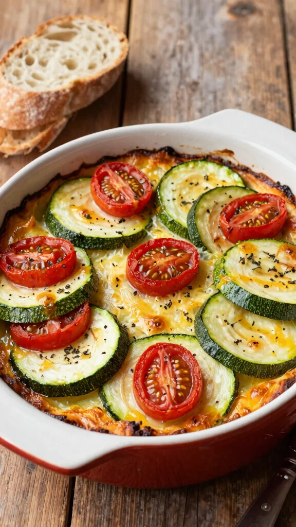 15 Mediterranean Zucchini Recipes for Easy, Fresh, and Healthy Meals - 5. Zucchini and Tomato Gratin 1