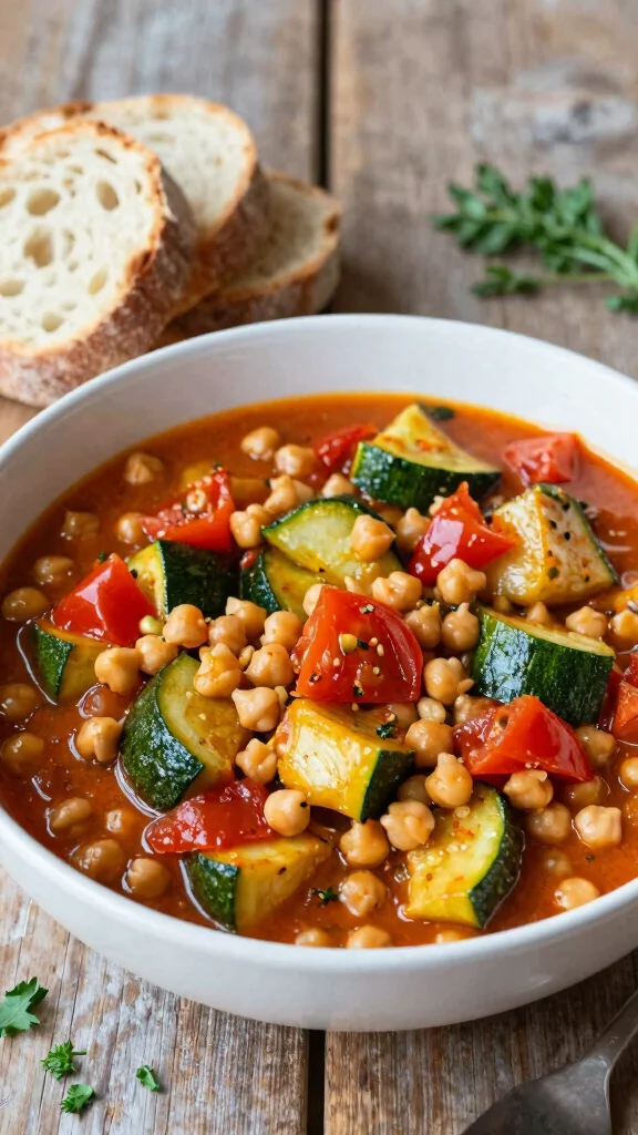 15 Mediterranean Zucchini Recipes for Easy, Fresh, and Healthy Meals - 6. Zucchini and Chickpea Stew 1