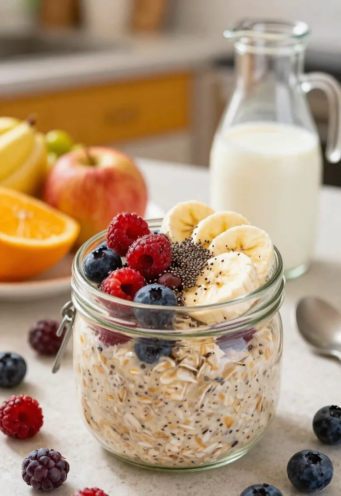 10 Easy Vegan Breakfast Ideas: Quick, Filling, and Nutritious - 1. Overnight Oats: A Grab-and-Go Classic 1