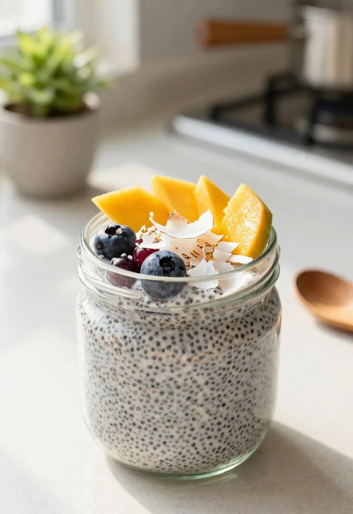 10 Easy Vegan Breakfast Ideas: Quick, Filling, and Nutritious - 5. Chia Seed Pudding: A Creamy Delight 1