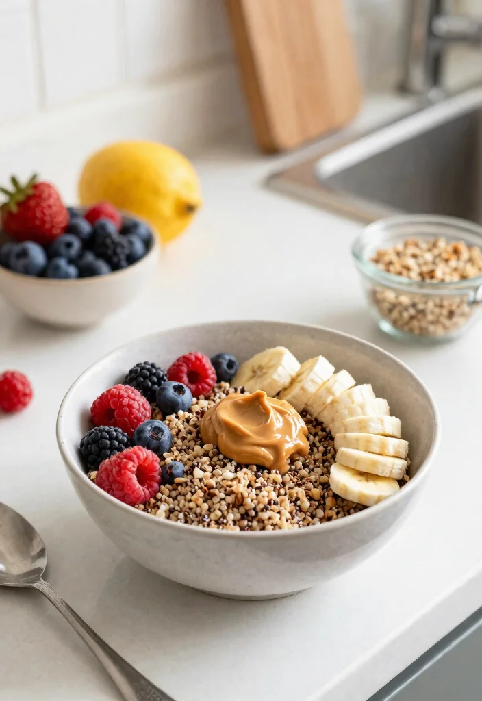 10 Easy Vegan Breakfast Ideas: Quick, Filling, and Nutritious - 7. Quinoa Breakfast Bowl: Hearty & Wholesome 1
