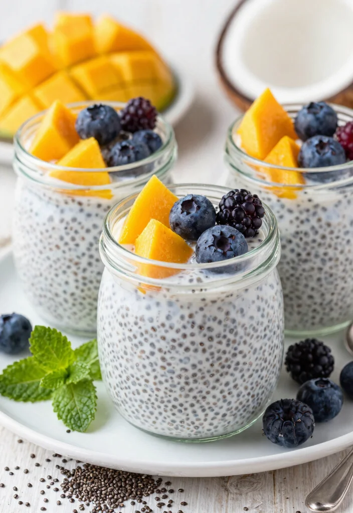 10 Easy Vegan Desserts Recipes Anyone Can Make at Home - 2. Coconut Chia Pudding 1