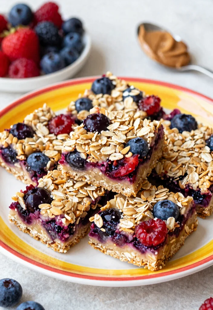 10 Easy Vegan Desserts Recipes Anyone Can Make at Home - 4. No-Bake Berry Oat Bars 1