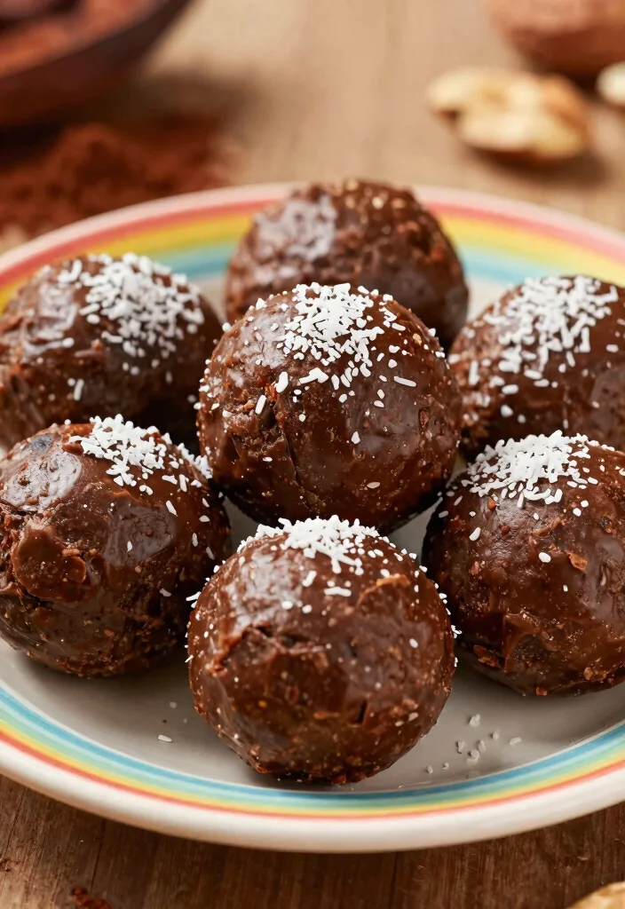 10 Easy Vegan Desserts Recipes Anyone Can Make at Home - 5. Raw Vegan Chocolate Energy Balls 1