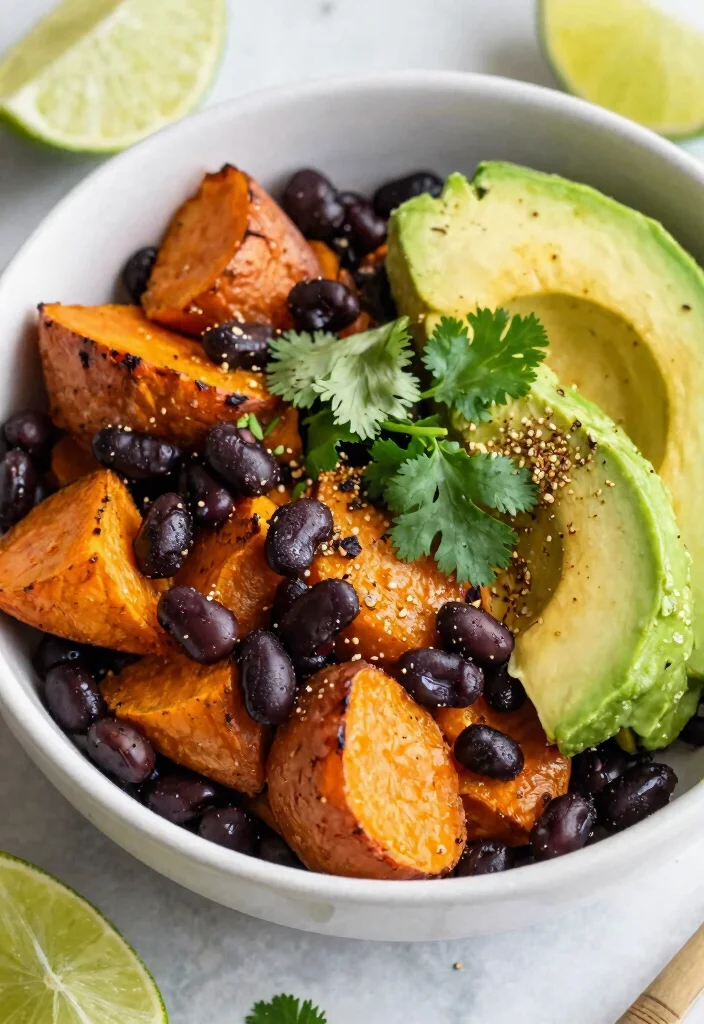 10 Easy Vegan Dinner Recipes the Whole Family Will Love - 10. Sweet Potato and Black Bean Bowls 1