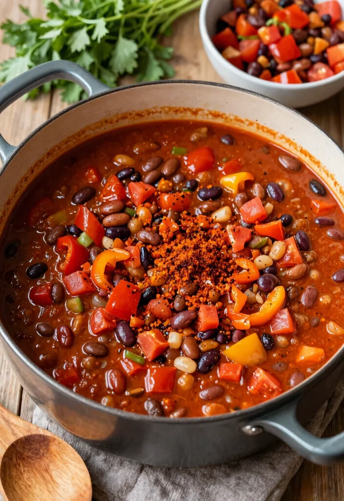 10 Easy Vegan Dinner Recipes the Whole Family Will Love - 3. One-Pot Chili 1