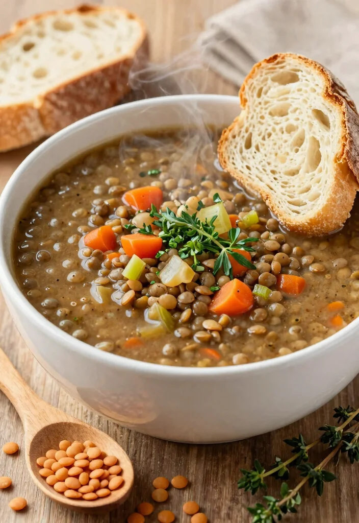 10 Easy Vegan Dinner Recipes the Whole Family Will Love - 7. Lentil Soup 1