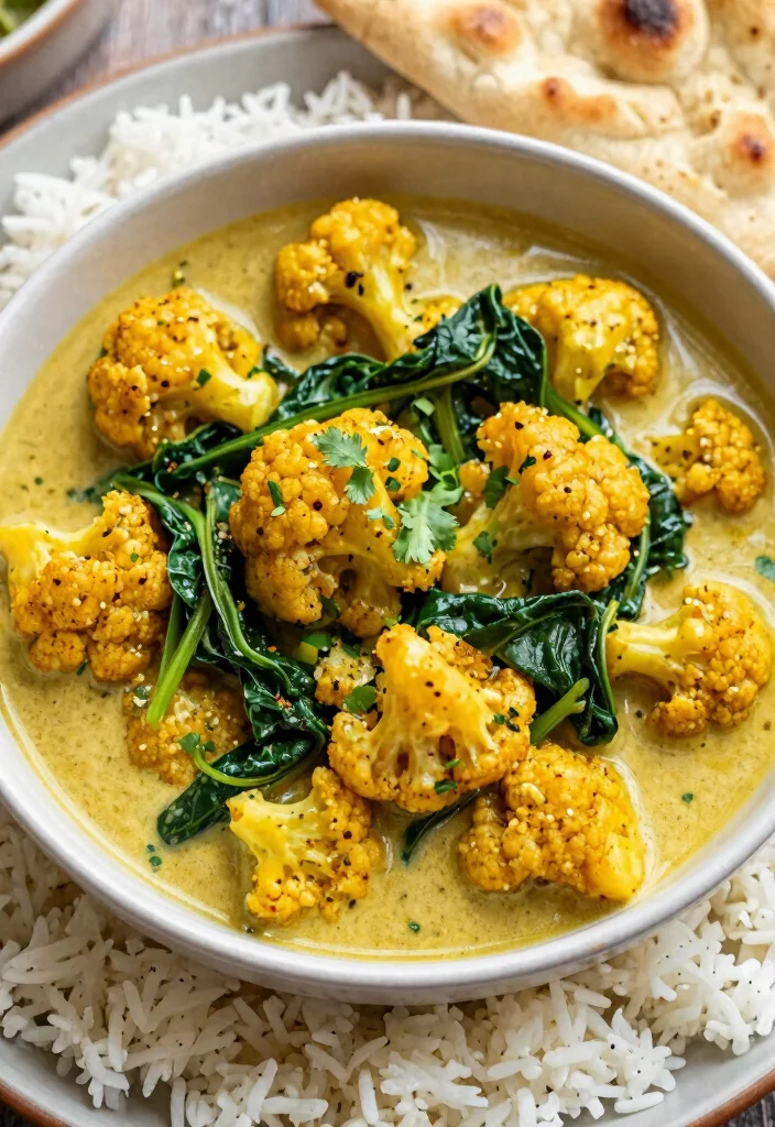 10 Easy Vegan Dinner Recipes the Whole Family Will Love - 8. Cauliflower Curry 1