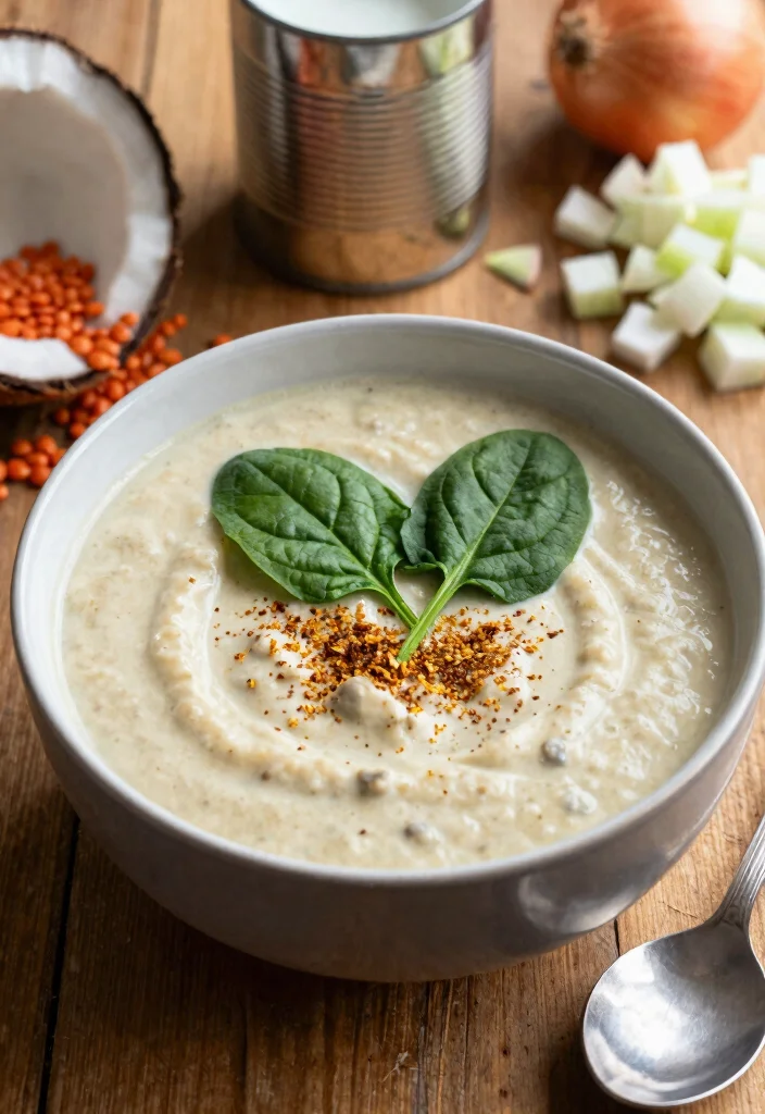 10 Hearty Vegan Soup Recipes Warm Comforting and Easy to Make - 1. Creamy Coconut Lentil Soup 1