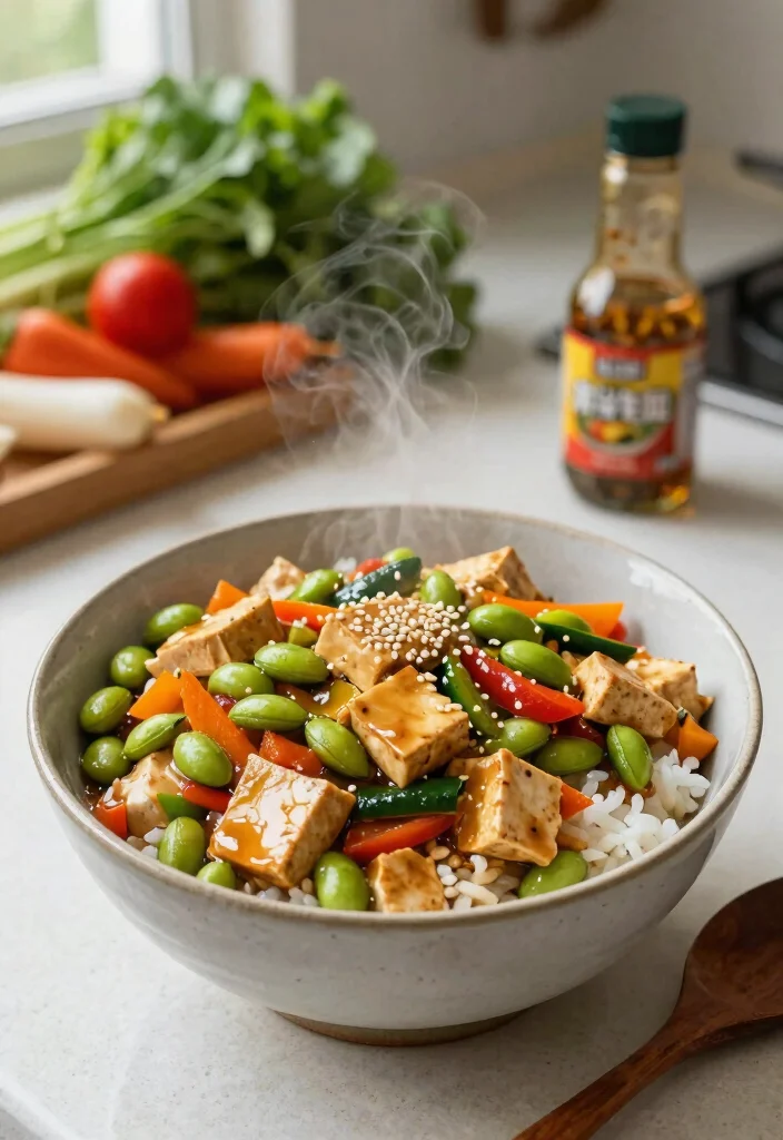 10 High Protein Vegan Recipes to Build Muscle and Stay Full Longer - 5. Edamame and Tofu Stir-Fry 1