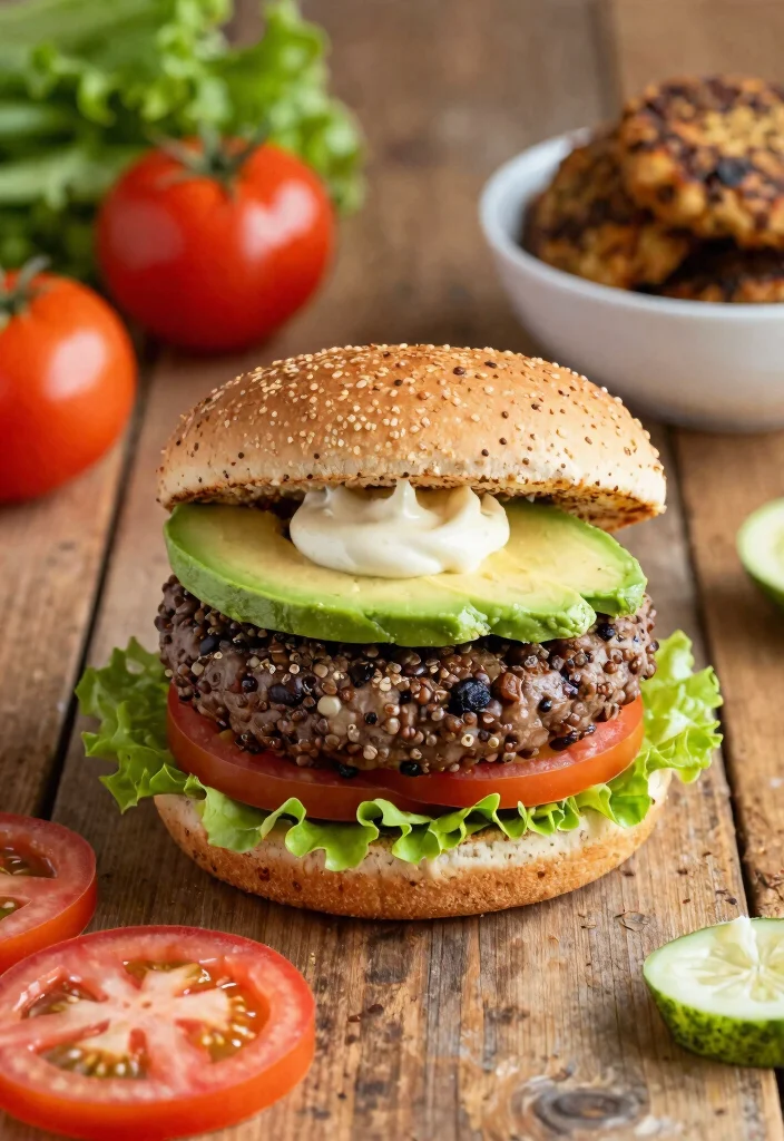 10 High Protein Vegan Recipes to Build Muscle and Stay Full Longer - 6. Quinoa and Black Bean Burgers 1