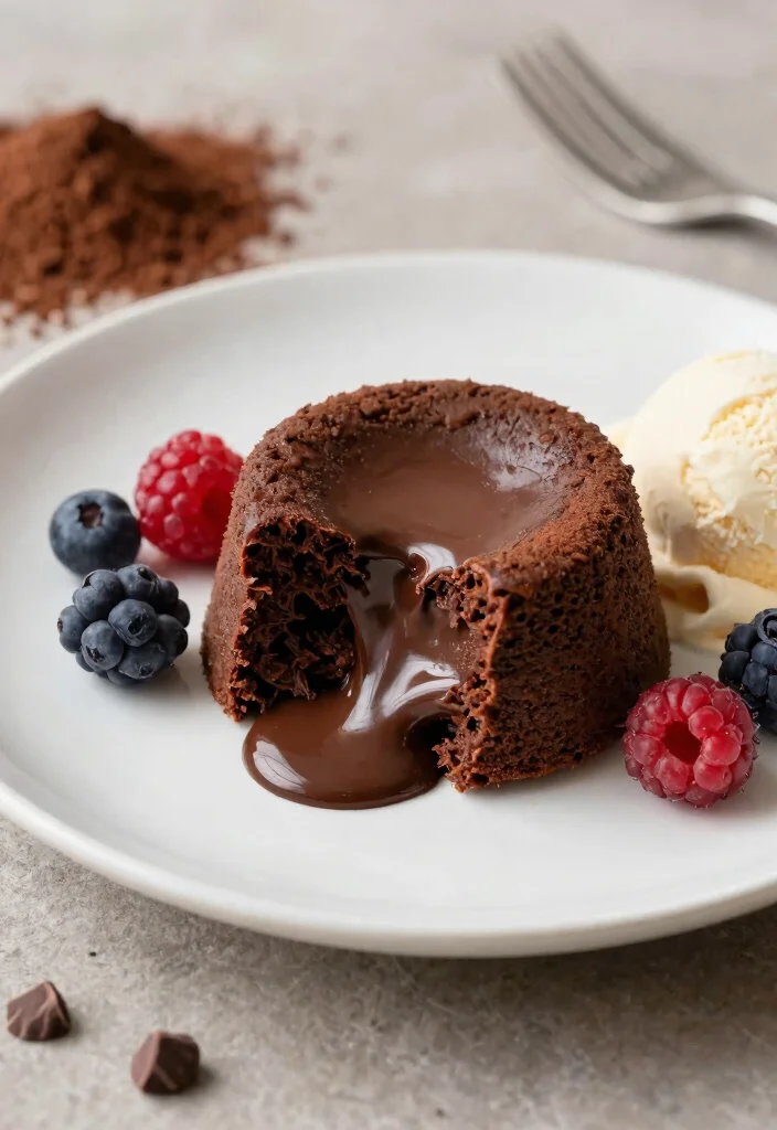 10 Rich Vegan Chocolate Cake Recipes Fudgy Decadent and Egg Free - 7. Vegan Chocolate Lava Cake 1