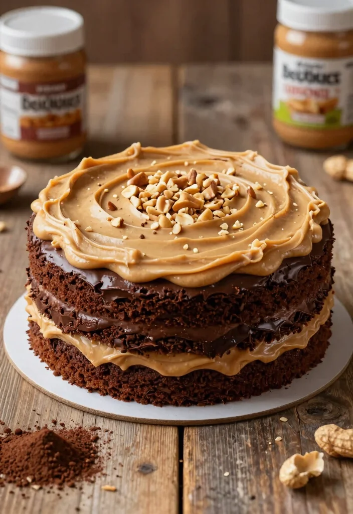 10 Rich Vegan Chocolate Cake Recipes Fudgy Decadent and Egg Free - 9. Peanut Butter Chocolate Cake 1