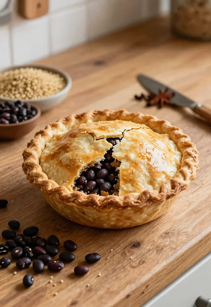7 Cozy Vegan Pot Pie Recipes Flaky Crust and Creamy Filling - 7. Spicy Black Bean and Quinoa Vegan Pot Pie 1
