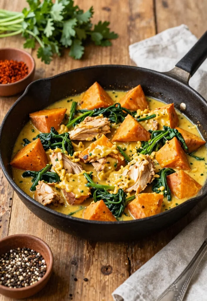 7 Creamy Vegan Butter Chicken Recipes Rich Saucy and Totally Irresistible - 7. Sweet Potato Butter Chicken Skillet 1