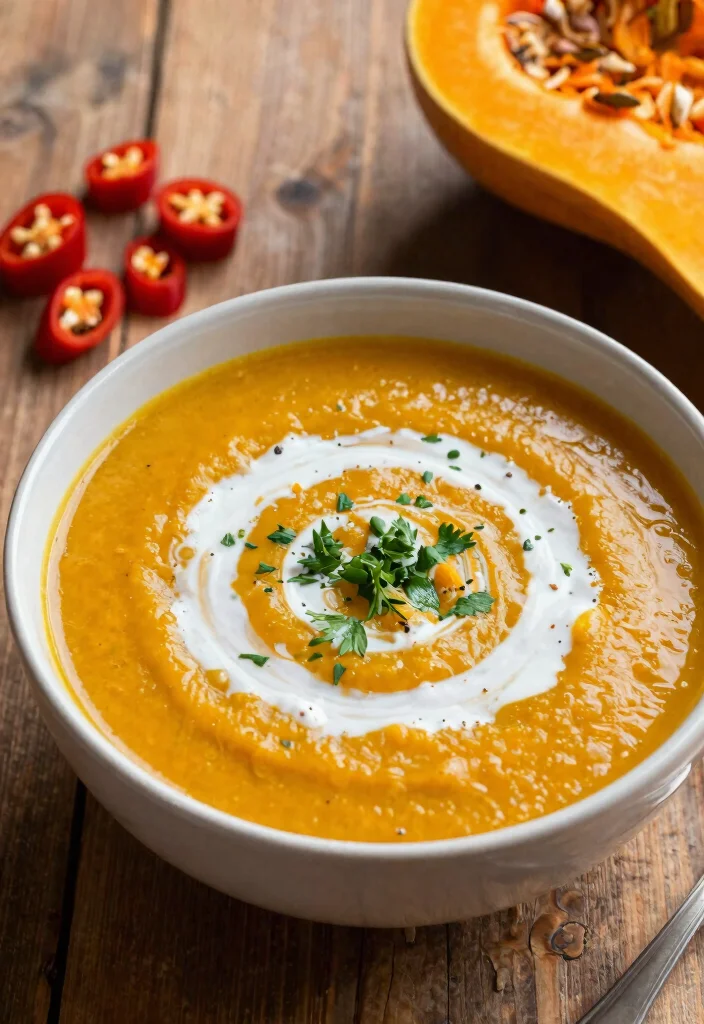 7 Creamy Vegan Butternut Squash Soup Recipes Silky Sweet and Seasonal - 7. Smoky Chipotle Butternut Squash Soup 1