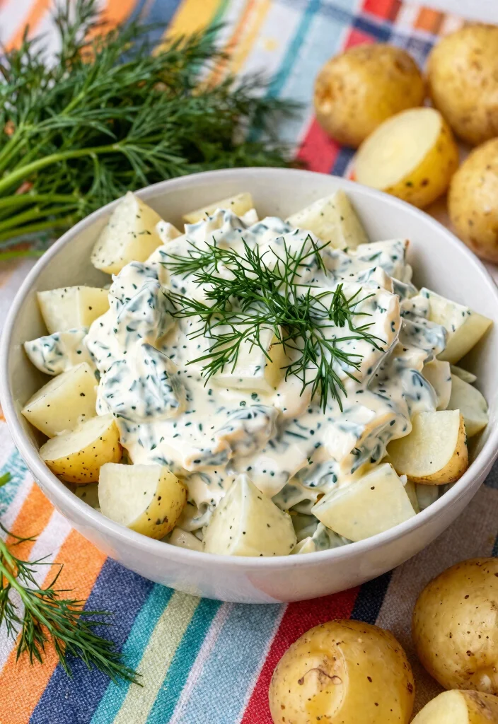 7 Creamy Vegan Potato Salad Recipes Perfect for Picnics and Cookouts - 3. Classic Vegan Dill Potato Salad 1