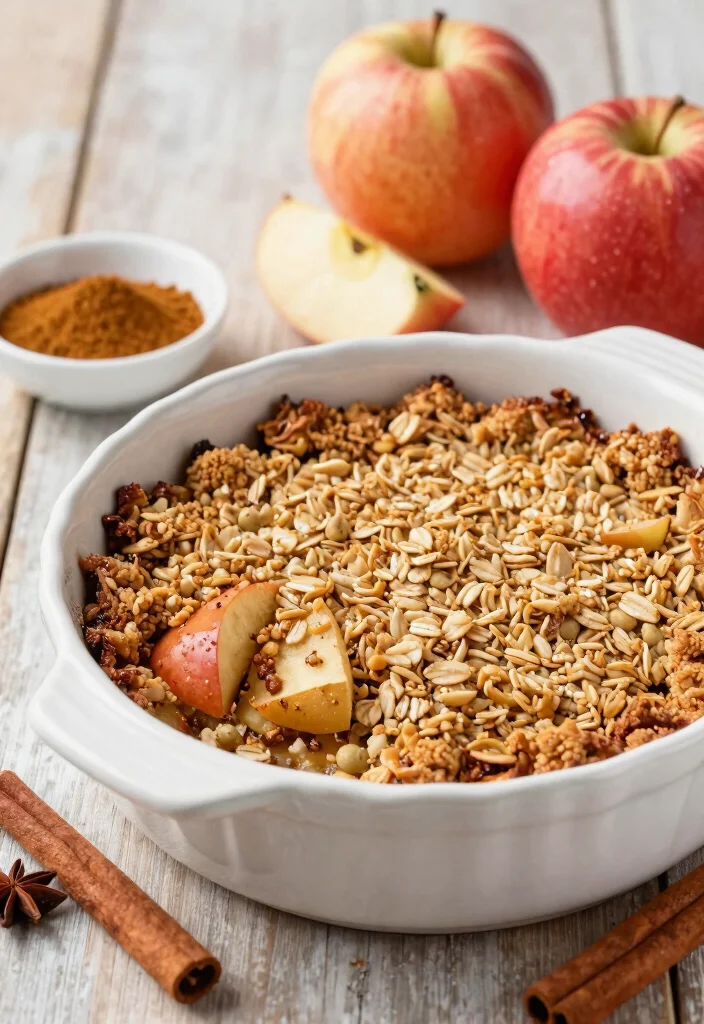 7 Easy Vegan Apple Crisp Recipes Warm Spiced and Topped With Crunchy Oats - 2. Chai-Spiced Apple Crisp 1