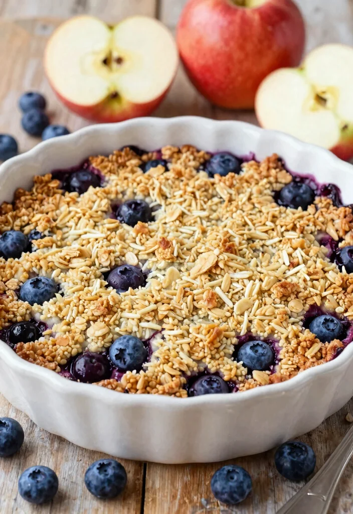 7 Easy Vegan Apple Crisp Recipes Warm Spiced and Topped With Crunchy Oats - 6. Blueberry-Apple Crisp Fusion 1