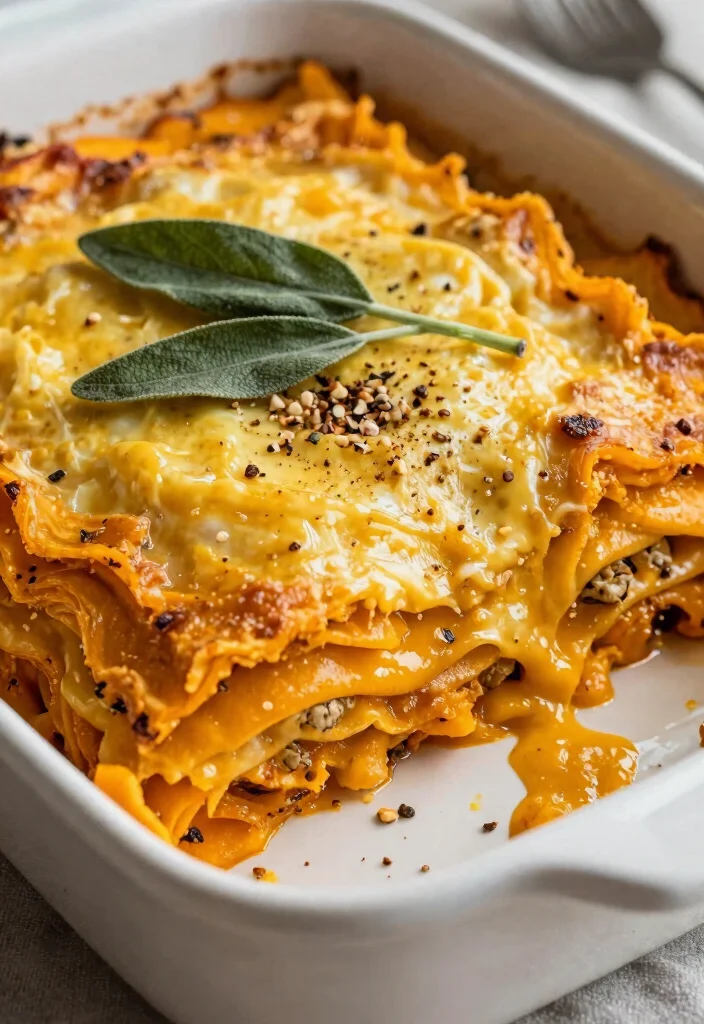 7 Rich Vegan Lasagna Recipes Layered Hearty and Totally Satisfying - 7. Butternut Squash and Sage Lasagna 1